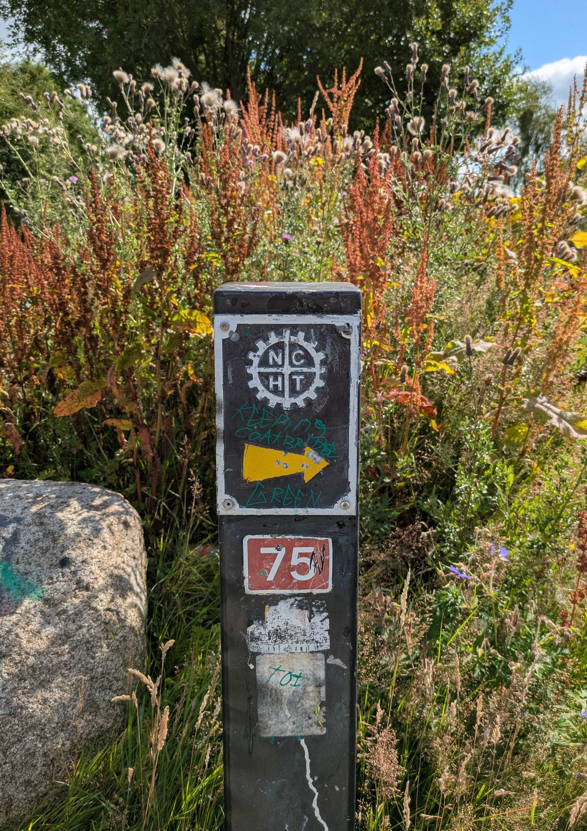 Trail signpost